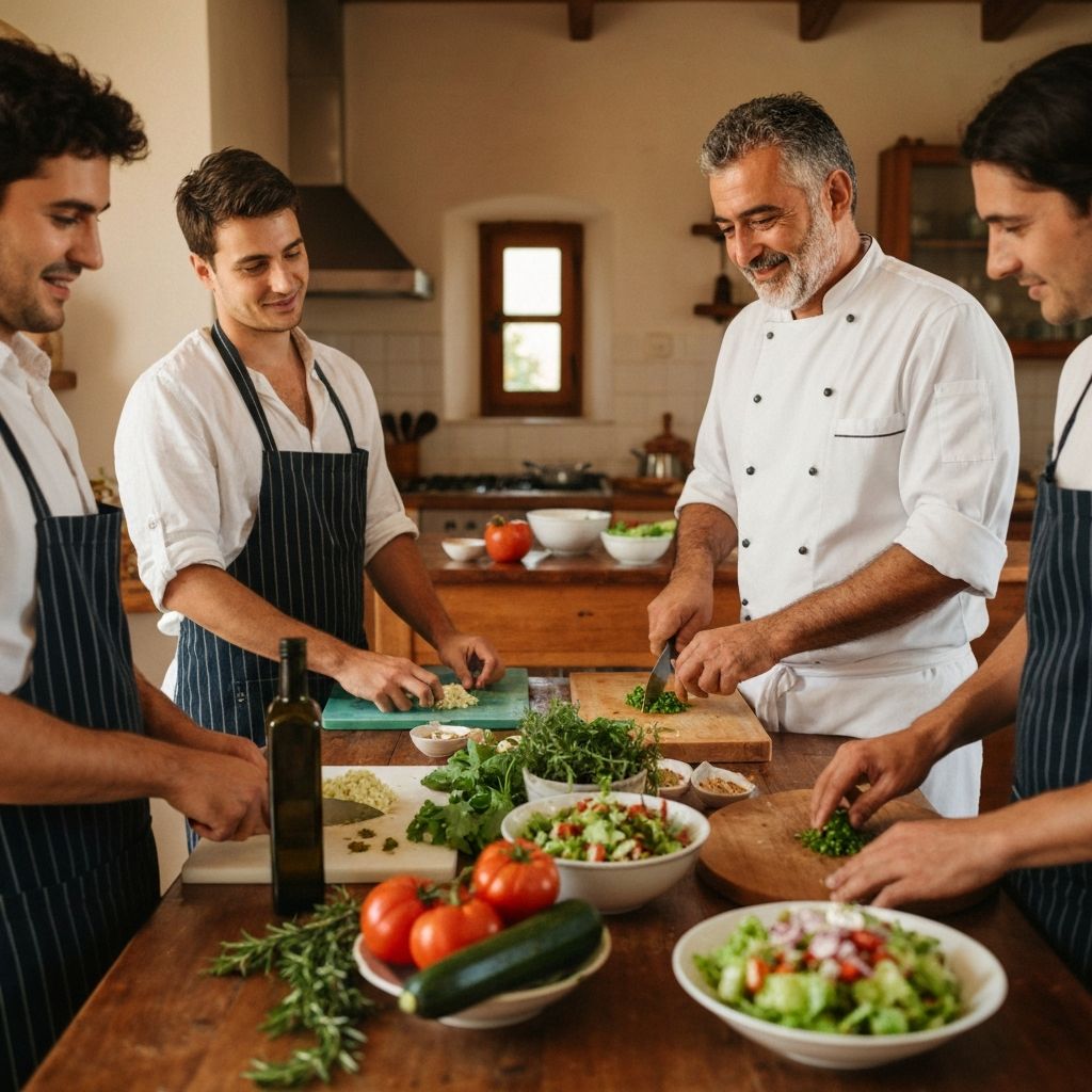 Cours cuisine crétoise Crète gastronomie méditerranéenne