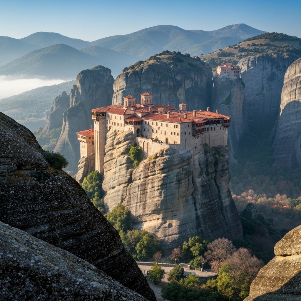 Excursion Météores monastères UNESCO Thessalie Grèce