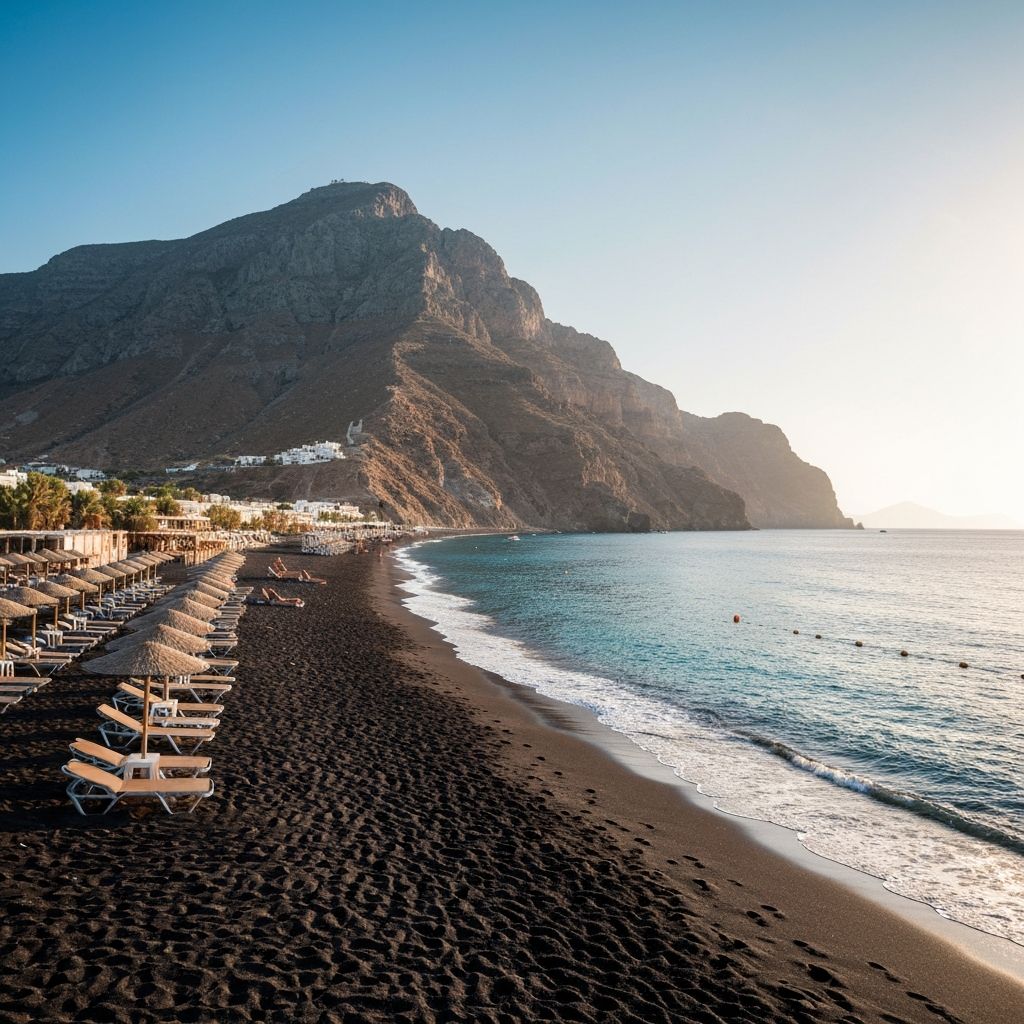 Découvrir Perissa à Santorin
