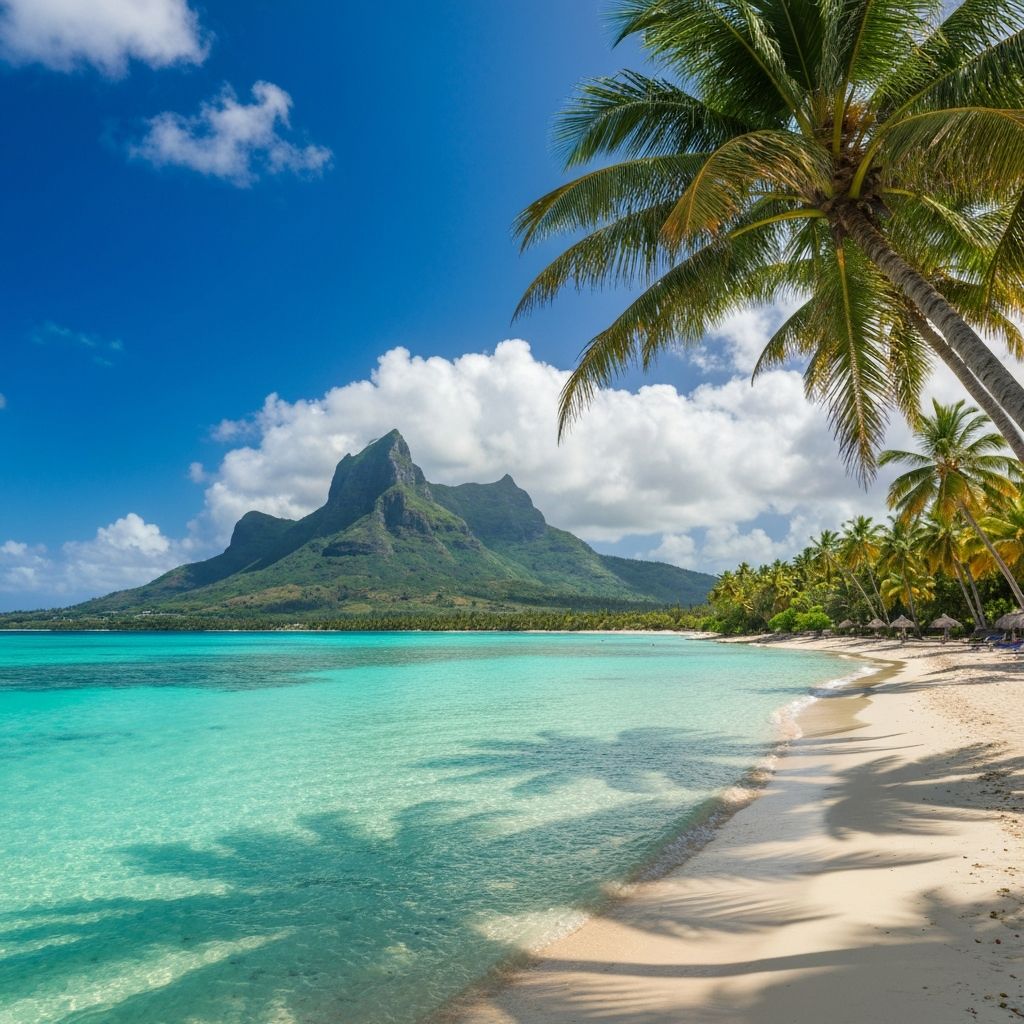 Lagon turquoise de l'Île Maurice